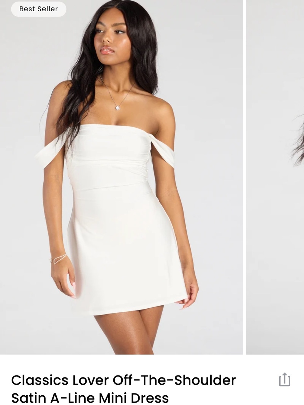 NWT Windsor Satin Mini Dress